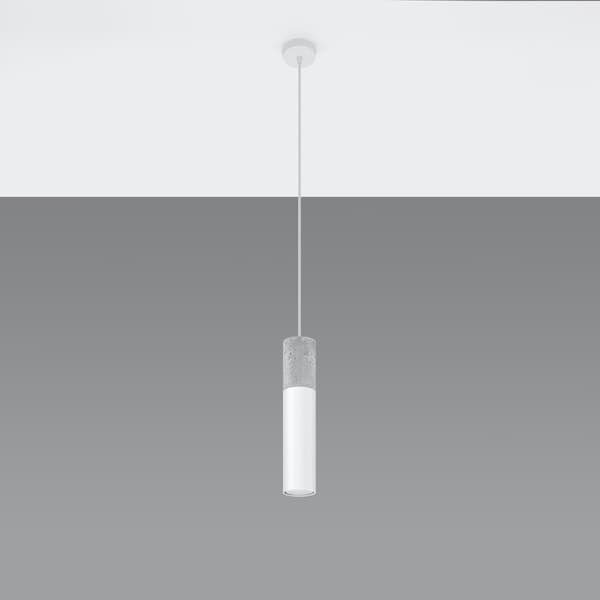 Pendel lampa BORGIO 1 vit