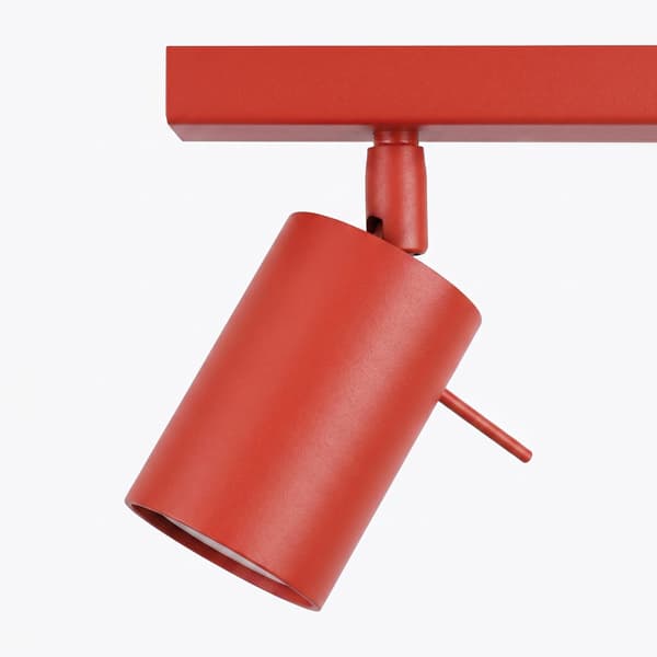 Taklampa RING 3L röd