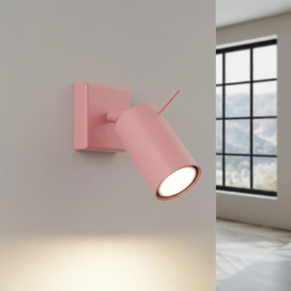 Vägglampa RING rosa