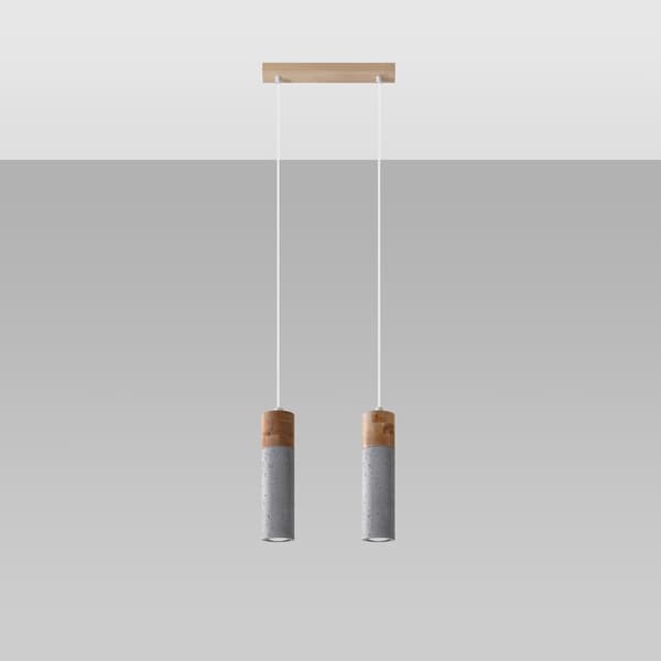 Pendel lampa ZANE 2 grå