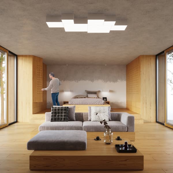 Taklampa HORUS 45 vit