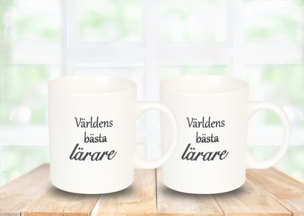 Mugg Världens bästa lärare