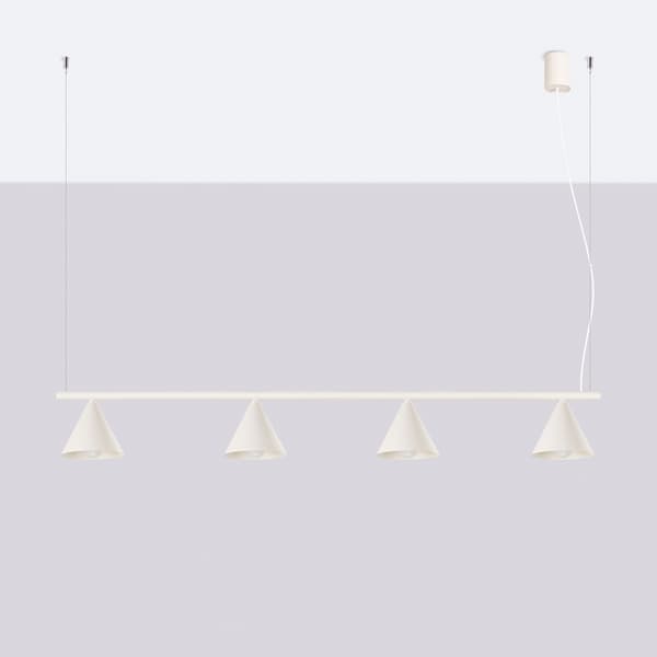 Ljuskrona NOX 4L beige
