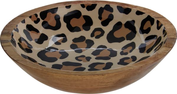 Skål Leopard Trä Mango 30 cm
