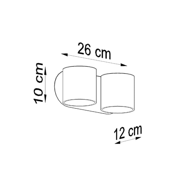 Vägglampa ORBIS 2 svart