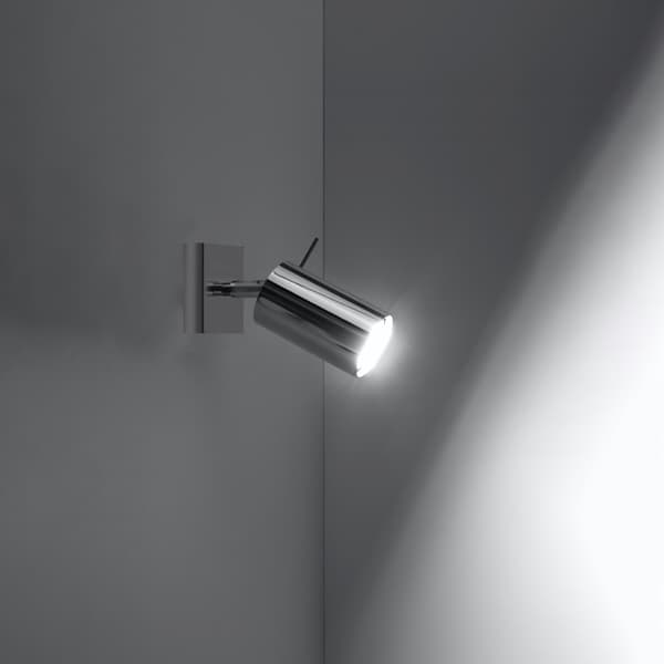 Vägglampa RING krom