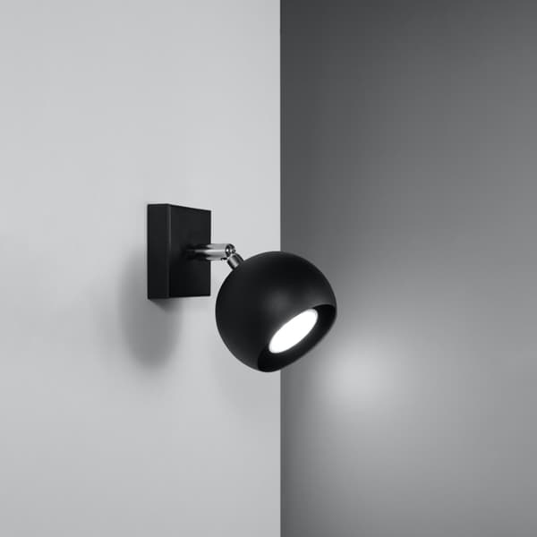 Vägglampa OCULARE svart