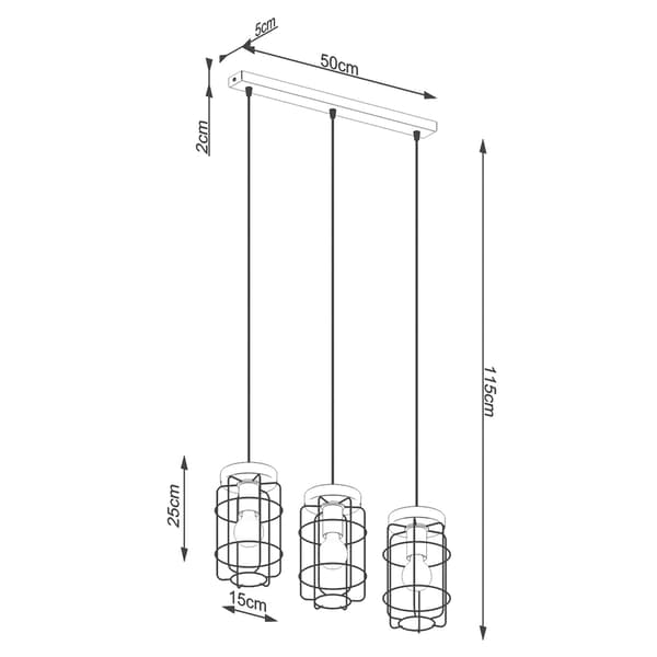 Taklampa GOTTO 3L