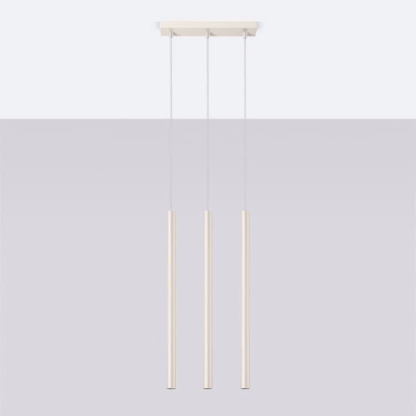 Taklampa PASTELO 3 beige