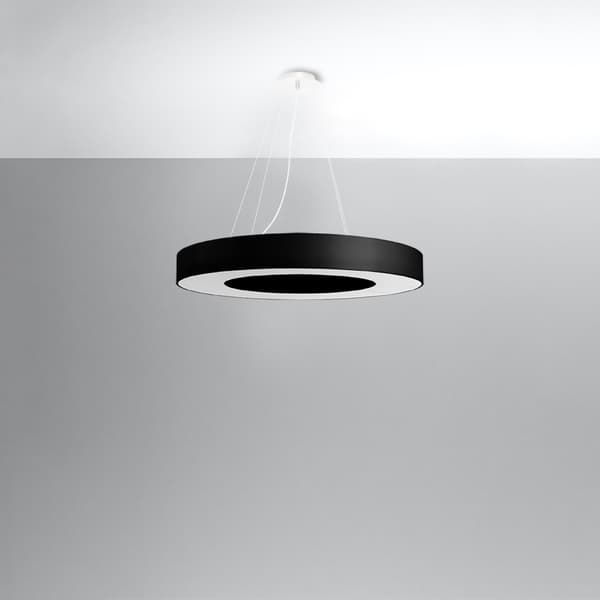 Ljuskrona SATURNO SLIM 70 svart