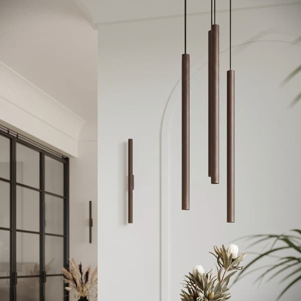 Vägglampa PASTELO 2 brun