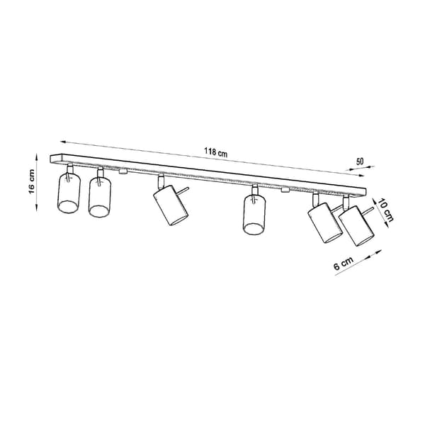 Taklampa RING 6L vit