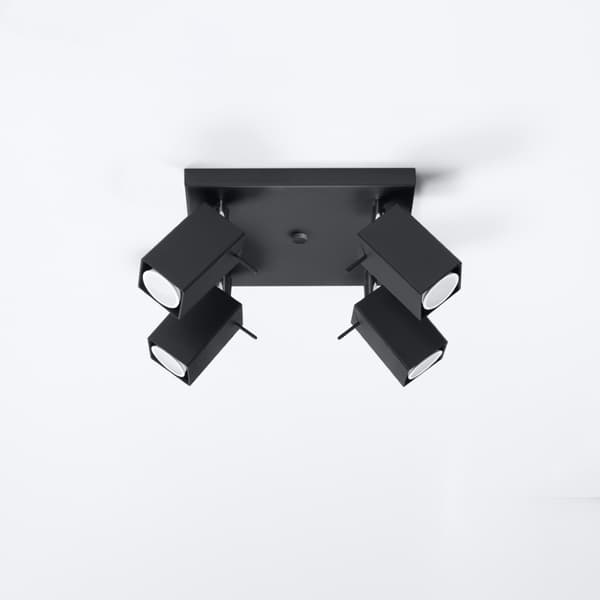Taklampa MERIDA 4 svart