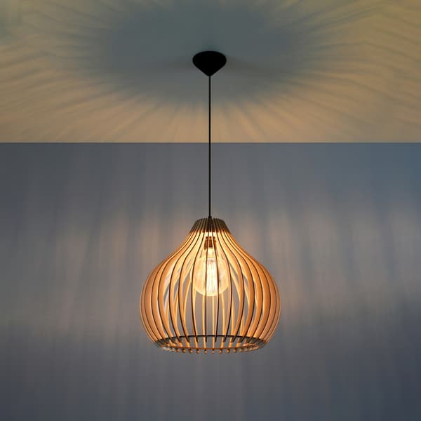 Pendel lampa APRILLA trä