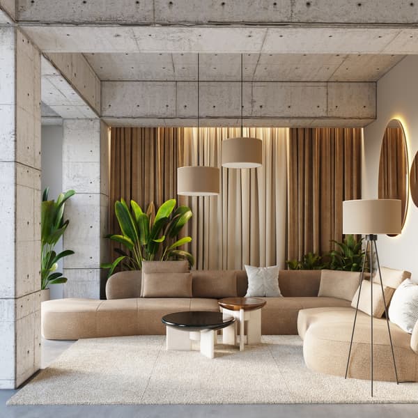 Pendellampa NEVIA beige