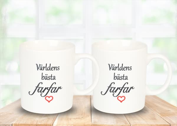 Mugg Världens bästa farfar