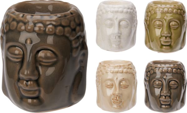 Aromalampa Buddha Grå Keramik 7,5 cm