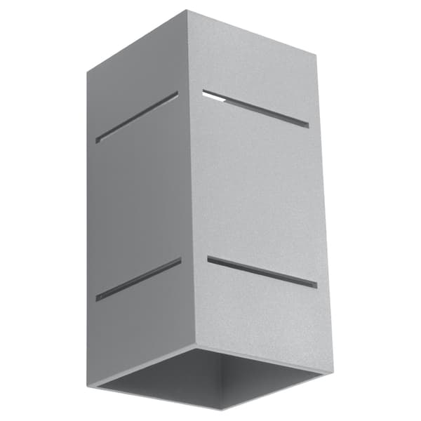 Vägglampa BLOCCO grå