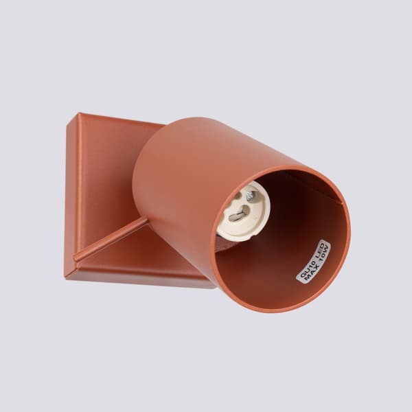 Vägglampa RING röd ochra