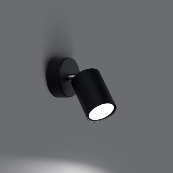 Vägglampa LEMMI 1 svart