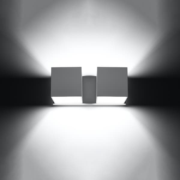 Vägglampa QUAD 2 vit