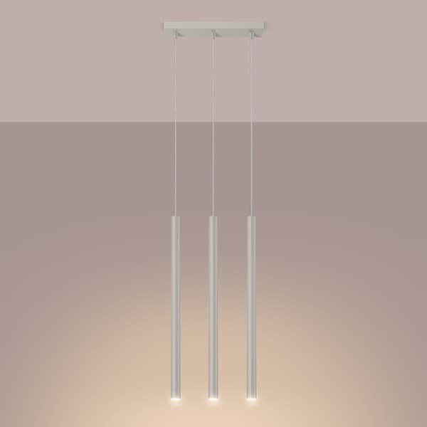 Taklampa PASTELO 3 beige