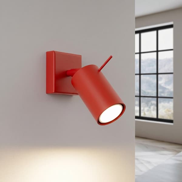 Vägglampa RING röd