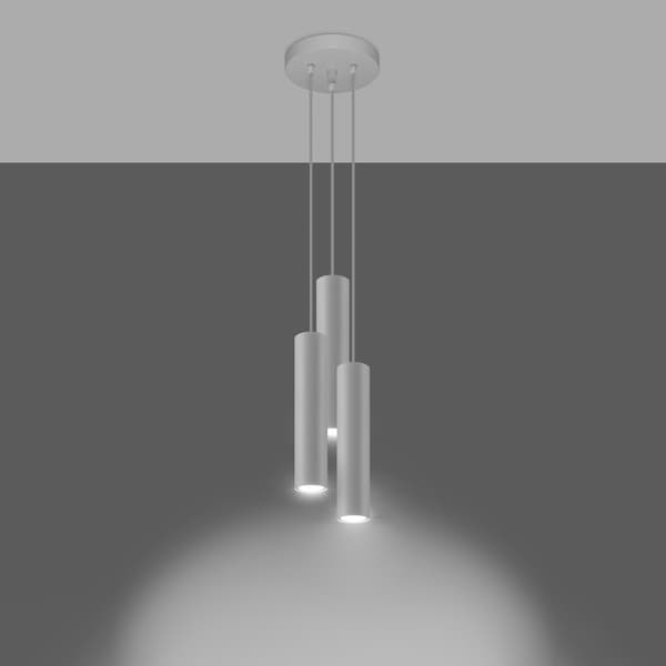 Pendel lampa LAGOS 3P vit