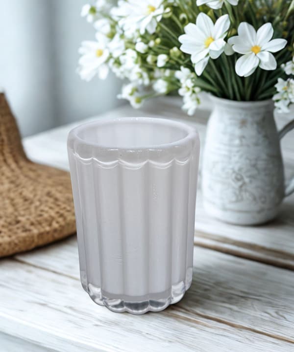 Ljushållare Glas Vit 12 cm