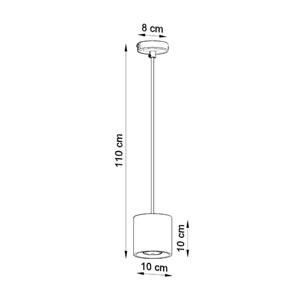 Pendel lampa ORBIS 1 grå