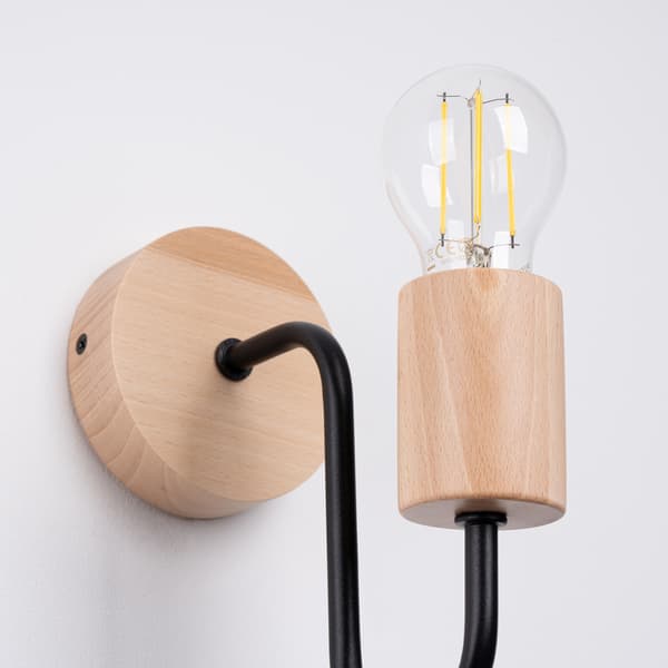 Vägglampa TIMBO svart