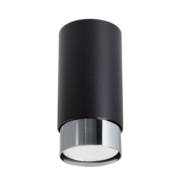 Taklampa NERO 12,5 svart/krom