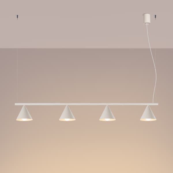 Ljuskrona NOX 4L beige
