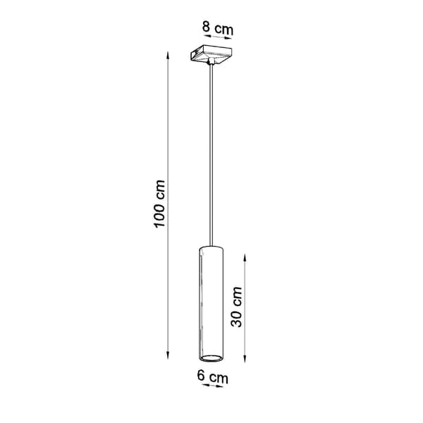 Pendel lampa LAGOS 1 vit