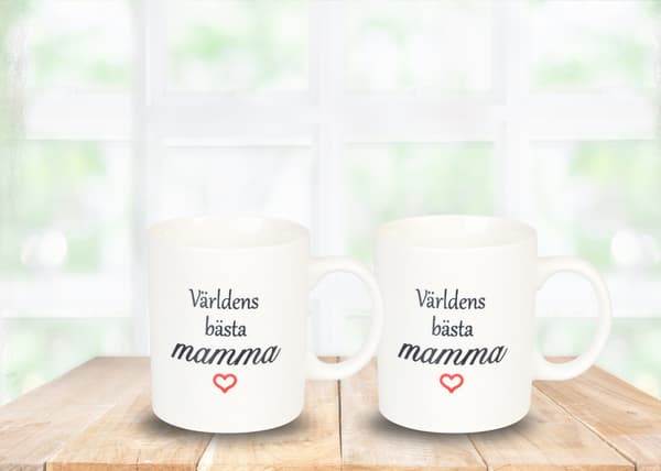 Mugg Världens bästa mamma