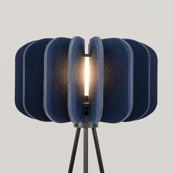 Golvlampa MULA 45 marinblå