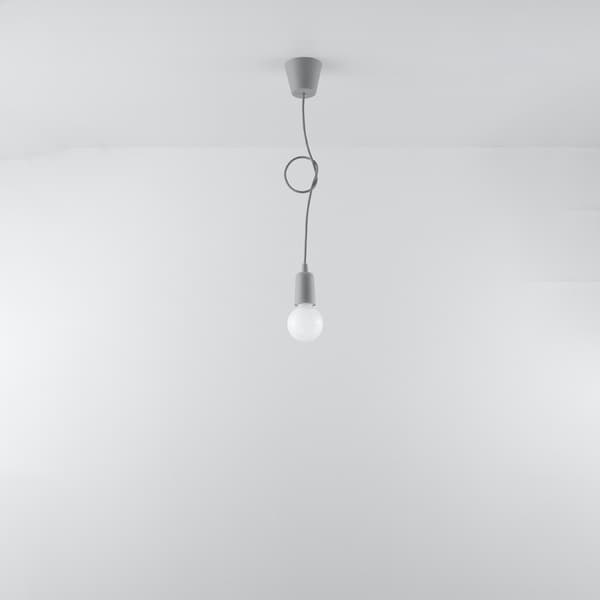 Pendel lampa DIEGO 1 grå
