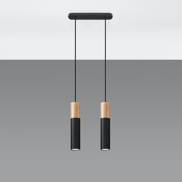 Pendel lampa PABLO 2 svart