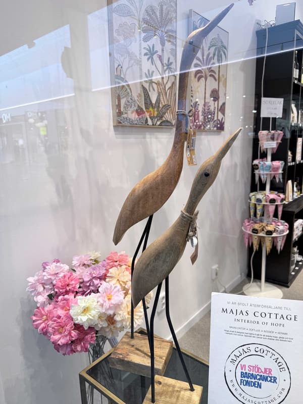 Fågel Dekoration Trä 93 cm
