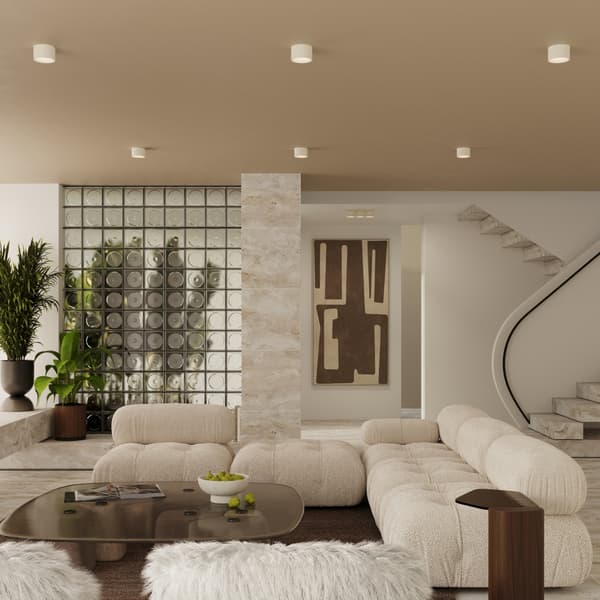 Taklampa MODO 2 beige Gx53