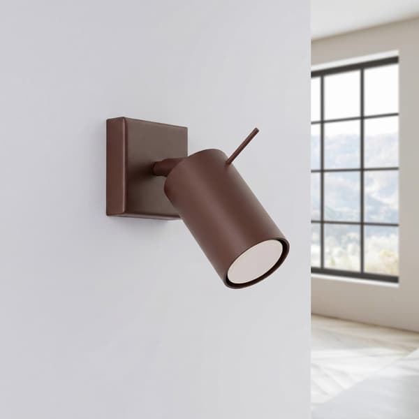 Vägglampa RING brun