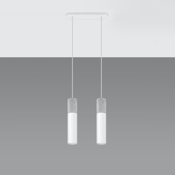 Pendel lampa BORGIO 2 vit