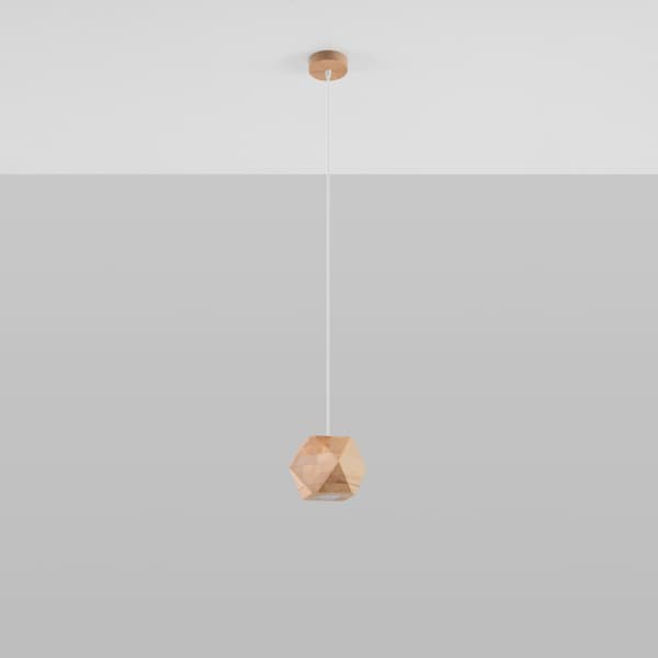 Pendel lampa brownY naturträ
