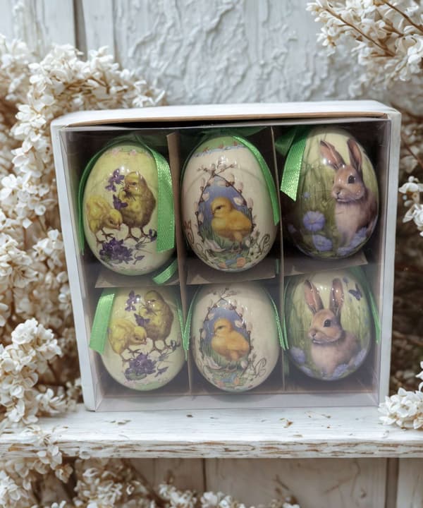 Påskägg 6-pack 6 cm