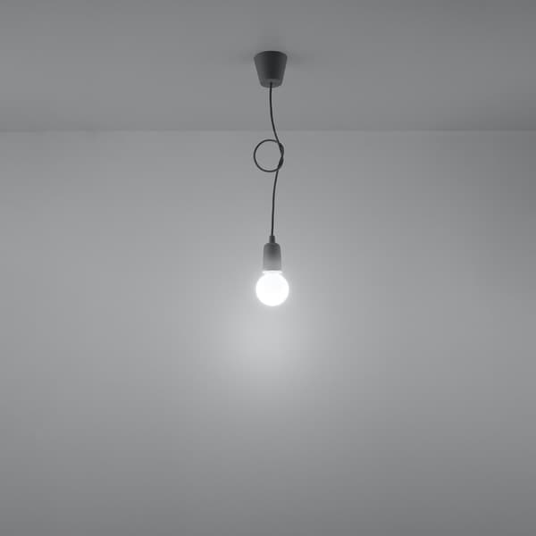Pendel lampa DIEGO 1 grå