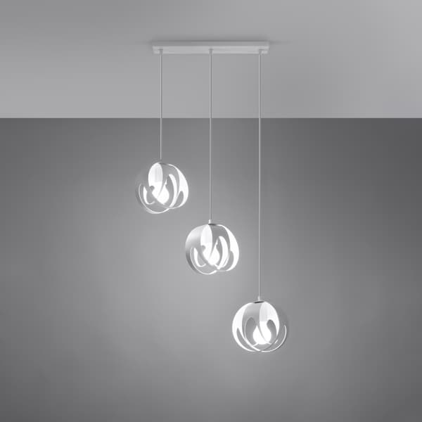 Pendel lampa TULOS 3L vit
