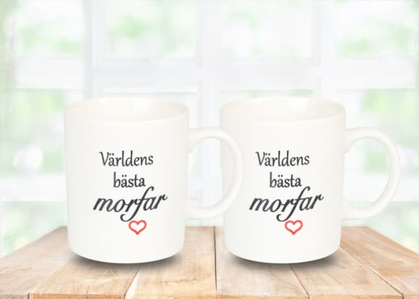 Mugg Världens bästa morfar