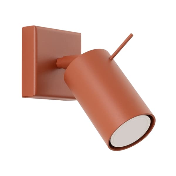 Vägglampa RING röd ochra