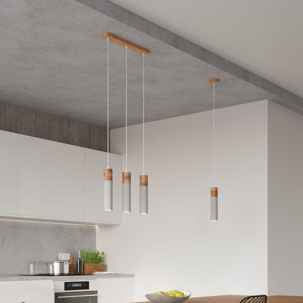 Pendel lampa ZANE 3 grå