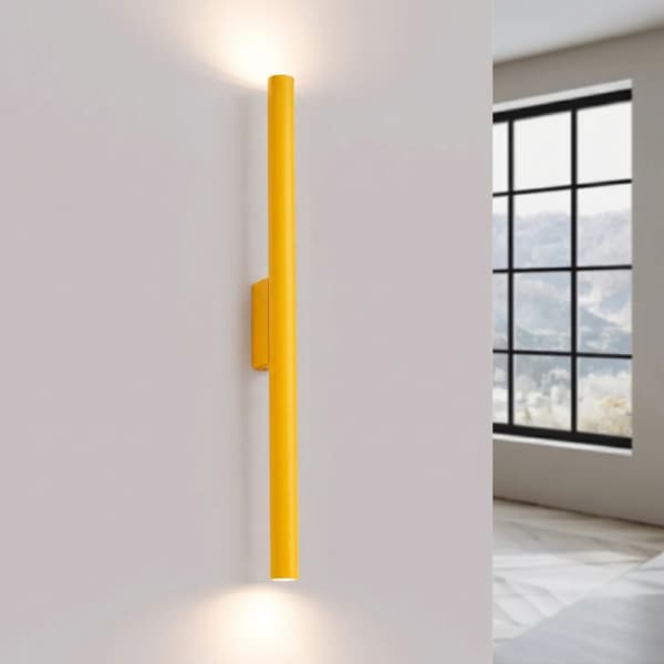 Vägglampa PASTELO 2 gul